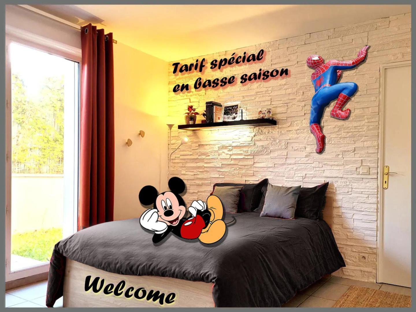 Appartement Avec Salle De Jeux Privee,10Min De Disney Transport En Commun 6 Couchages Chanteloup en Brie Bagian luar foto